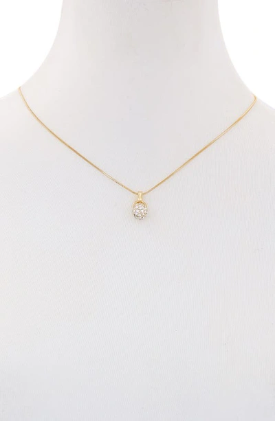 Shop Vince Camuto Fire Ball Crystal Pendant Necklace In Gold