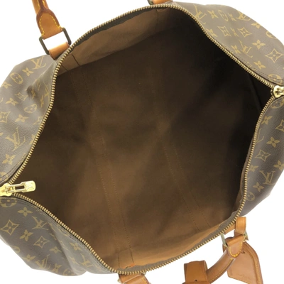 Pre-owned Louis Vuitton Keepall 50 Brown Canvas Travel Bag ()