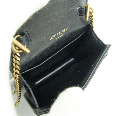 Shop Saint Laurent Gaby Black Leather Shoulder Bag ()