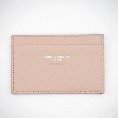 Shop Saint Laurent Pink Leather Wallet  ()