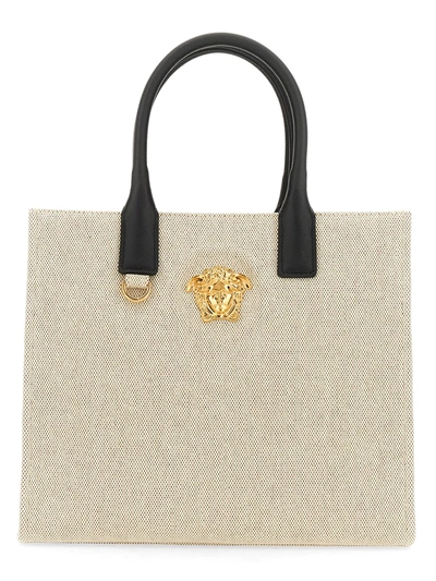 Shop Versace Small Shopper Bag The Jellyfish In Avorio