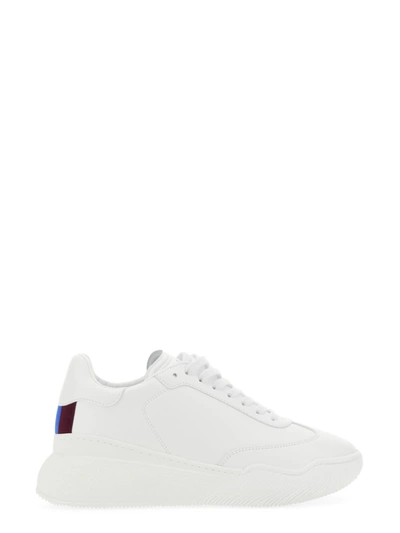 Shop Stella Mccartney Loop Sneaker With Laces In Bianco