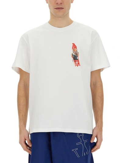 Shop Jw Anderson J.w. Anderson T-shirt Gnome In Bianco