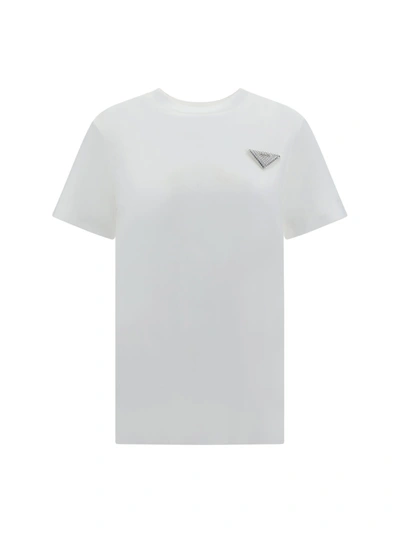 Shop Prada T-shirt In Bianco
