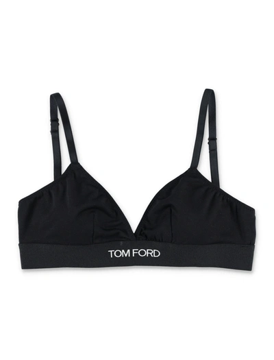 Shop Tom Ford Signature Bra In Black