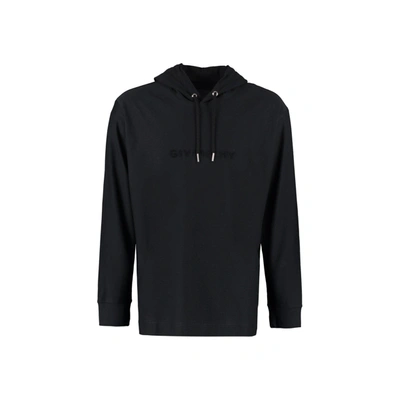 Shop Givenchy Oversize Hooded Sweatshirt In Black
