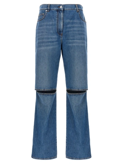 Shop Jw Anderson J.w. Anderson Cut-out Jeans In Blue