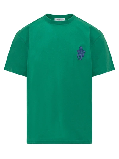 Shop Jw Anderson J.w. Anderson Anchor T-shirt In Green