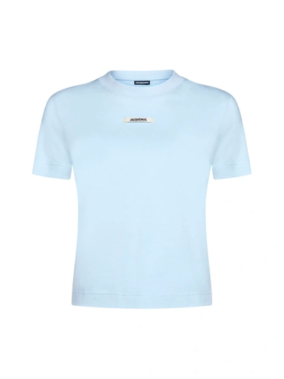 Shop Jacquemus T-shirt In Light Blue