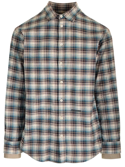 Shop Dsquared2 Checked Cotton Shirt In Multicolor