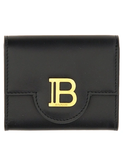 Shop Balmain B-buzz Wallet In Nero