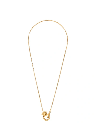 Shop Versace Jellyfish Necklace In Oro