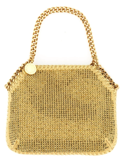 Shop Stella Mccartney Falabella Mini Bag In Oro