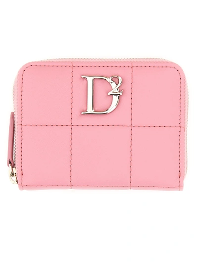 Shop Dsquared2 Wallet With Logo In Rosa