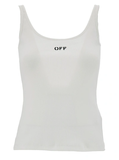 Shop Off-white Off Stamp Rib Tank To0p