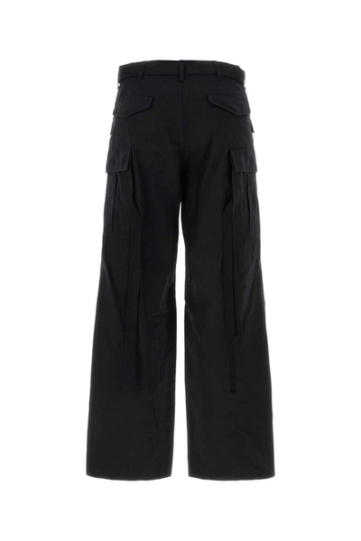 Shop Sacai Pants In Black