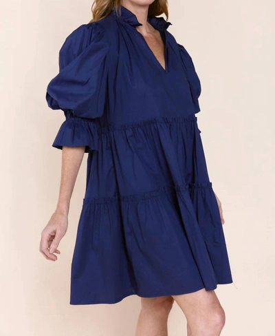 Shop Sofia Collections Georgia Dress In Navy In Blue