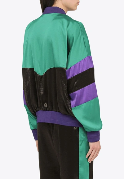Dsquared2 Colour-block Bomber Jacket In Multicolor