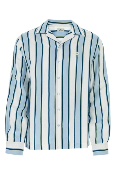 Shop Etro Shirts In Stripped