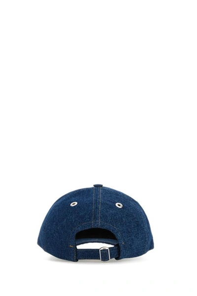 Shop Ami Alexandre Mattiussi Ami Unisex Denim Baseball Cap In Blue