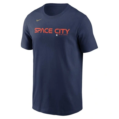 Shop Nike Navy Houston Astros City Connect Wordmark T-shirt