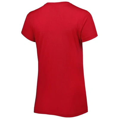 Concepts Sport Women's  Red, Pewter Tampa Bay Buccaneers Badge T-shirt And Pants Sleep Set In Red