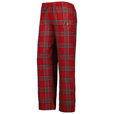 Concepts Sport Women's  Red, Pewter Tampa Bay Buccaneers Badge T-shirt And Pants Sleep Set In Red
