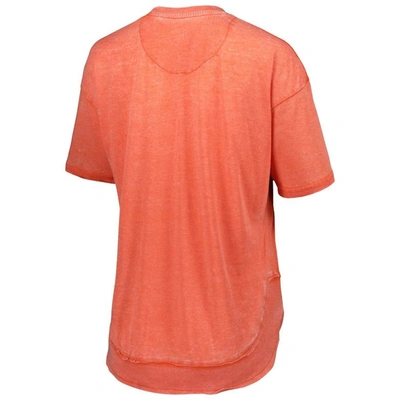 Shop Pressbox Orange Clemson Tigers Arch Poncho T-shirt
