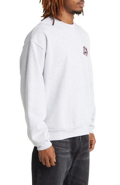 Shop One Of These Days Horse Shoe Embroidered Sweatshirt In Heather