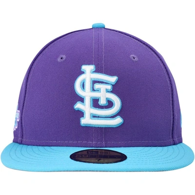 Shop New Era Purple St. Louis Cardinals Vice 59fifty Fitted Hat