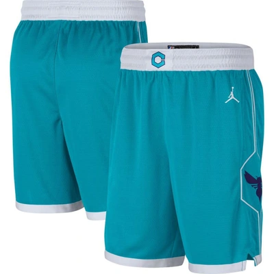 Shop Jordan Brand Teal Charlotte Hornets Statement Edition Swingman Shorts