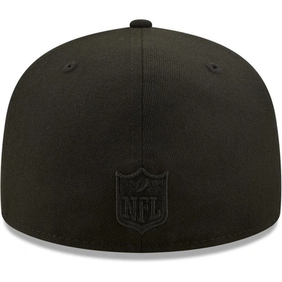 Shop New Era San Francisco 49ers Black On Black Alternate Logo 59fifty Fitted Hat