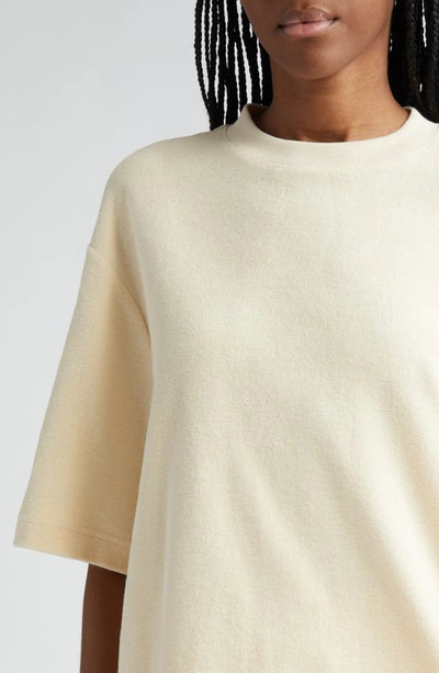 Shop Burberry Oversize Soft Cotton Terry Cloth Lounge T-shirt In Calico