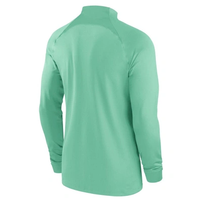 Shop Nike Brazil National Team Green Strike Raglan Full-zip Performance Track Jacket