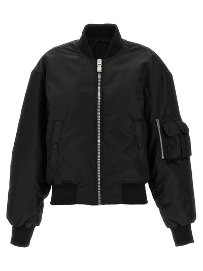 Shop Givenchy Pocket Detail Bomber Jacket In Black