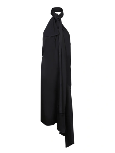 Shop Givenchy Lavalliã¨r Collar Black Dress