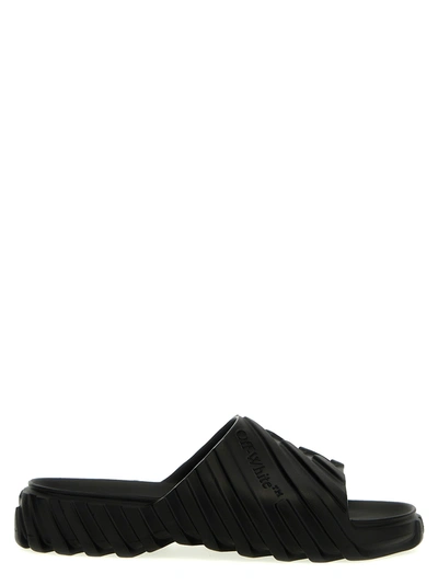 Shop Off-white Exploration Slider In Black