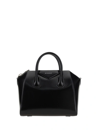 Shop Givenchy Antigona Handbag In Black
