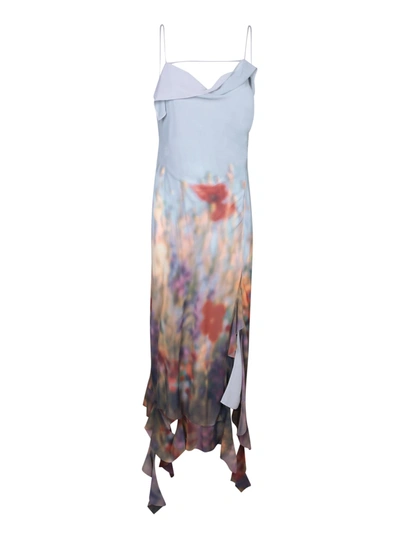 Shop Acne Studios Delouise Light Blue Long Dress