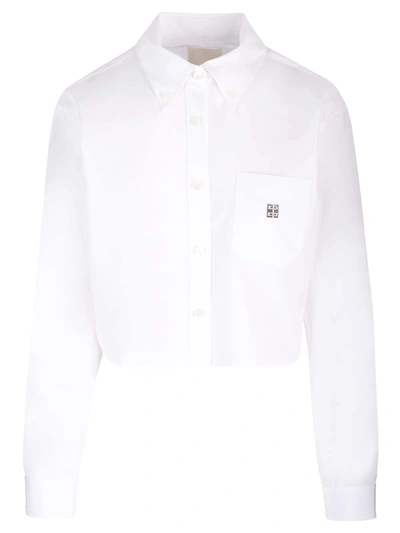 Shop Givenchy 4g Cropped Shirt In Default Title