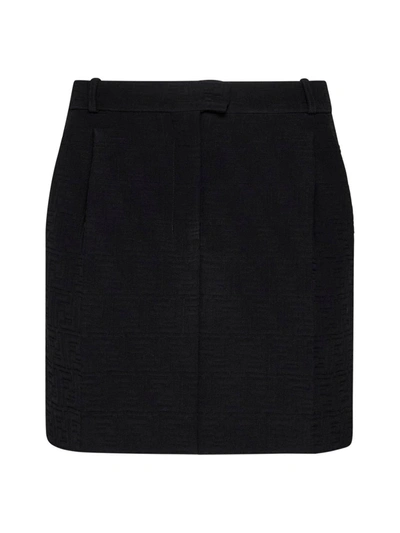 Shop Fendi Ff Jacquard Mini Skirt In Default Title