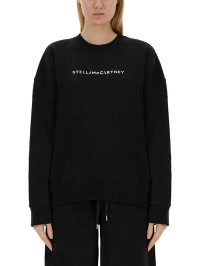 Shop Stella Mccartney Logo Printed Crewneck Sweatshirt In Default Title