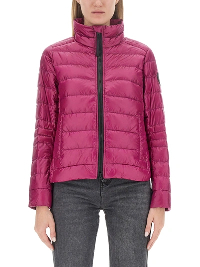 Shop Canada Goose Cypresse Jacket With Logo In Fucsia