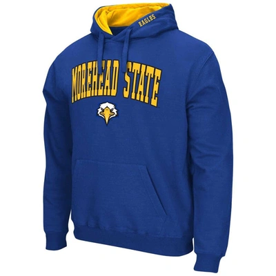 Shop Colosseum Blue Morehead State Eagles Arch & Logo 3.0 Pullover Hoodie