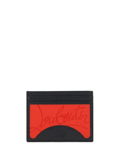 Shop Christian Louboutin Card Holder In Loubi/black