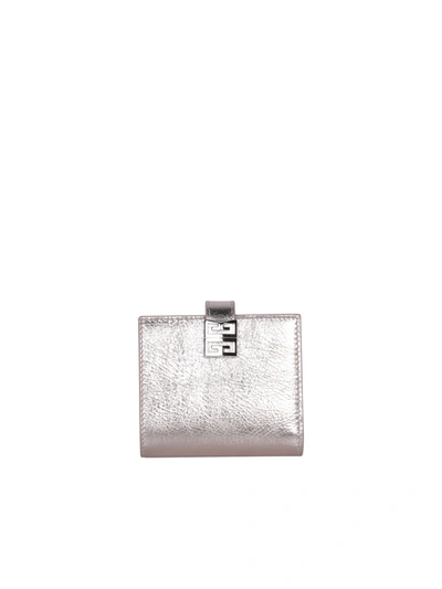 Shop Givenchy 4g Gold Wallet In Metallic