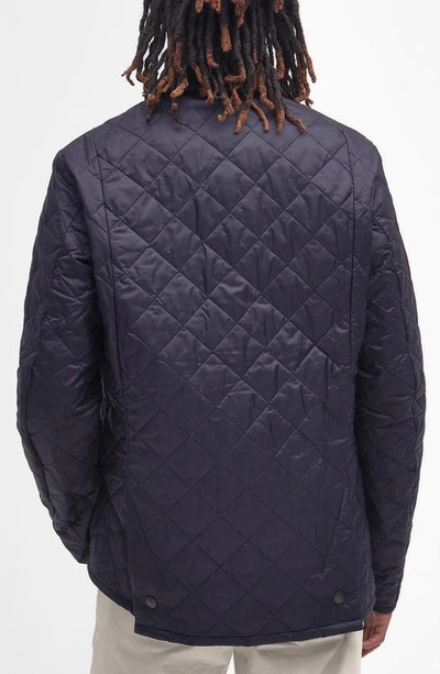 Barbour Heritage Liddesdale Diamond Quilted Jacket In Navy