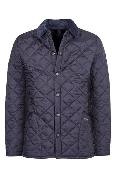 Barbour Heritage Liddesdale Diamond Quilted Jacket In Navy