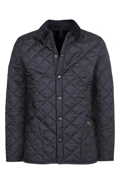 Barbour Black Heritage Liddesdale Jacket In Black
