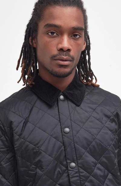 Barbour Black Heritage Liddesdale Jacket In Black